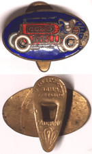 *TRIU* RARO  PIN SPILLA CORD PIRELLI BRONZO DORATO E SMALTATO