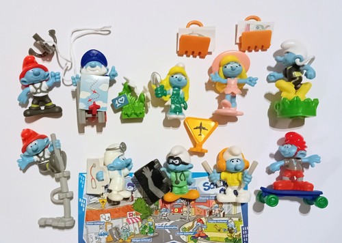 Set figurine puffi città - puffi, in