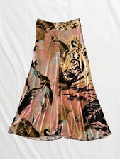 Roberto Cavalli Class Long Tiger Skirt 10