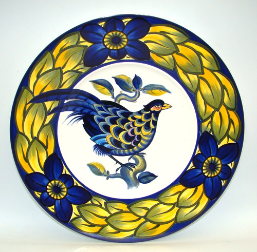 Piatto parete fagiano blu - parete,