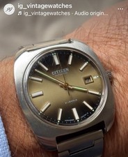 Citizen automatic cal. 6000 all stainless steel men's vintage watch