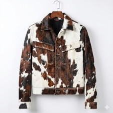 Giacca uomo western pelle di