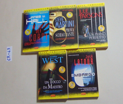 Lotto 5 best thriller - n.°,