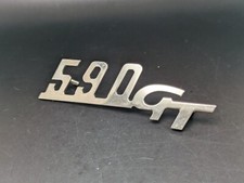 FIAT GIANNINI 590 GT 110MM LOGO SIGLA EMBLEMA FREGIO STEMMA SCRITTA BADGE TARGA