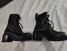 Pinko Stivalletti Honneger Anfibio in Pelle