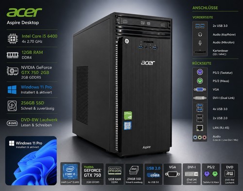 Acer aspire 6400 2 70 - pc,