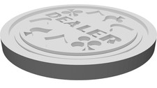 Bottone Dealer Chip per Poker
