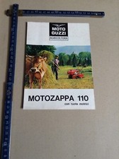 DEPLIANT PUBBLICITARIO MOTO GUZZI MOTOZZAPPA 110 CON RUOTE MOTRICI 1965 4 PAG 