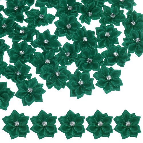 150pz fiori nastro raso - di,