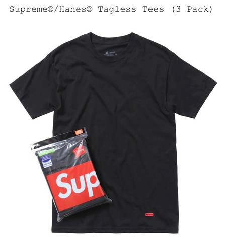 Shirt supreme hanes - supreme, senza