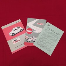 Lotto di 2 libretti FIAT