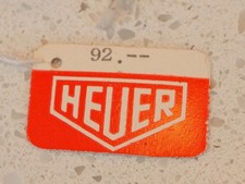 Targhetta vintage Heuer da