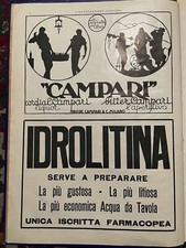 CAMPARI Idrolitina L’ILLUSTRAZIONE ITALIANA anno 1926 PUBBLICITà 38 cm