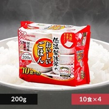 Riso confezionato 10 confezioni x 4 razioni di emergenza Iris Oyama 100% riso...