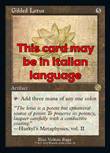 Mtg gilded lotus - lotus, 80