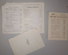 FARFISA vintage fonovaligie e televisori - vecchio libretto catalogo prezziario