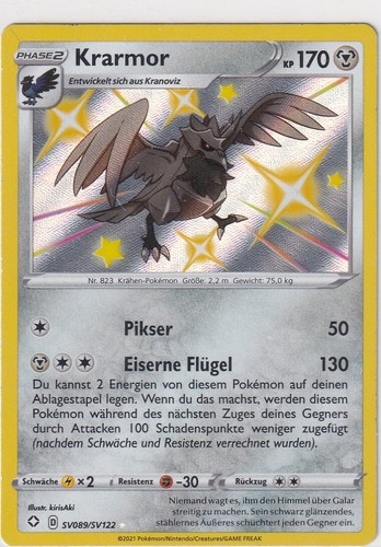 Carta pokemon shining fates - carta,