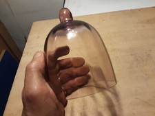 CAMPANA IN VETRO SOFFIATO ROSA