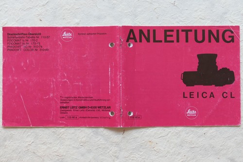 Istruzioni leitz leica - leitz,