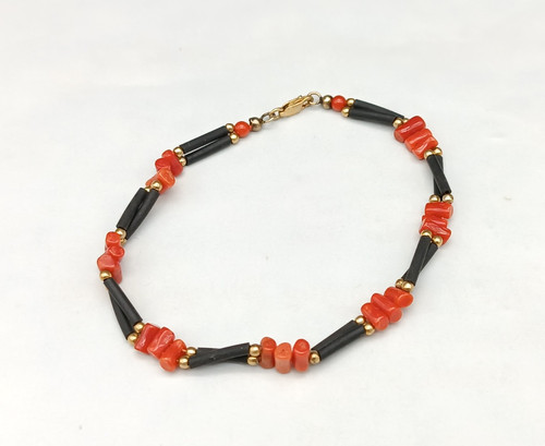 Bracciale donna vero corallo
