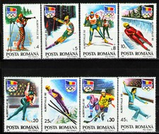 Romania 1992 Olimpiadi Invernali Sci Pattinaggio di Velocità Hockey su Ghiaccio Tiro Salto NH