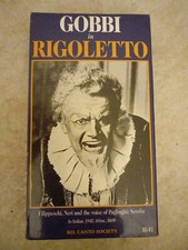 RIGOLETTO VHS Tito Gobbi BE-6