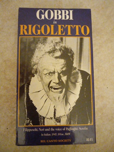 Rigoletto vhs tito gobbi 6 - vhs,
