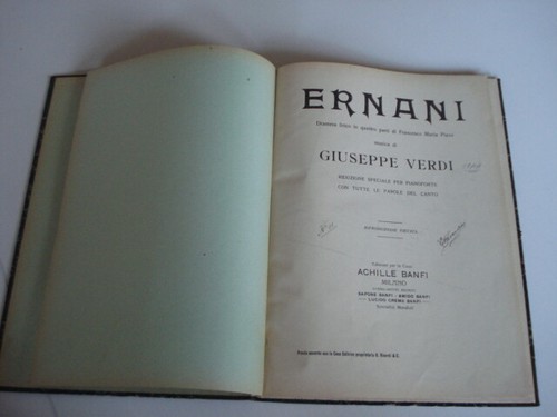 Spartito ernani ed - (verdi),