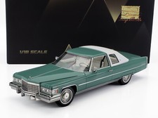 meraviglioso modellino auto 1/18 CADILLAC COUPE DE VILLE 1976 - verde metallizzato - lim.