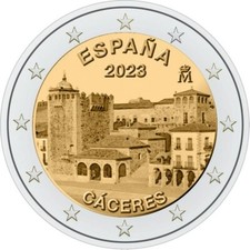 ESPAÑA 2 EUROS 2023 CONM. - CIUDAD VIEJA DE CACERES -
