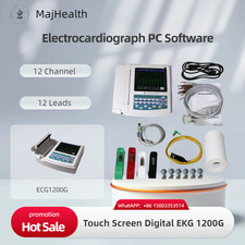 Macchina ECG digitale 12 canali-touch screen monitor elettrocardiogramma 12 cavi