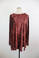 KRIZIA PER TE MAGLIA DONNA TG. 46 WOMAN CASUAL VINTAGE T-SHIRT  TOP VELLUTO