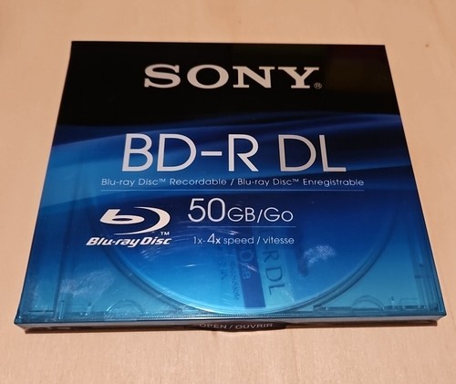 Sony blu ray bd r - gb/go, dl