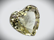 Swarovski cuore giallo 2004 - giallo,