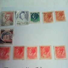 Francobolli Italiani.Lotto di N.11 francobolli di vari valori.