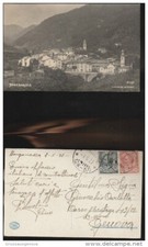2120) GENOVA BORZONASCA PANORAMA VIAGGIATA 1921 INTERESSANTE FOTO CAVICCHIONI CH