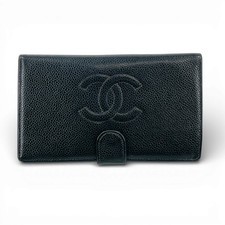 Portafoglio bifold lungo nero