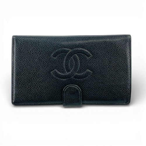 Portafoglio bifold lungo nero