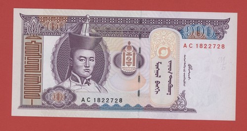 Mongolia 100 tugrik 2000 pick - 100,