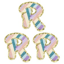 3Pcs 5.5cm/2.17" Toppa Lettera