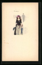 Cartolina artistica Mauzan