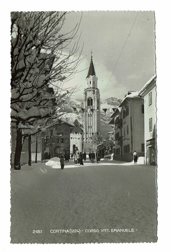 Cartolina cortina ampezzo - cortina, d'ampezzo