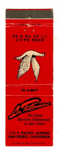Copertina fiammiferi paloma - copertina,
