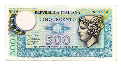 Italia banconota da 500 - -,