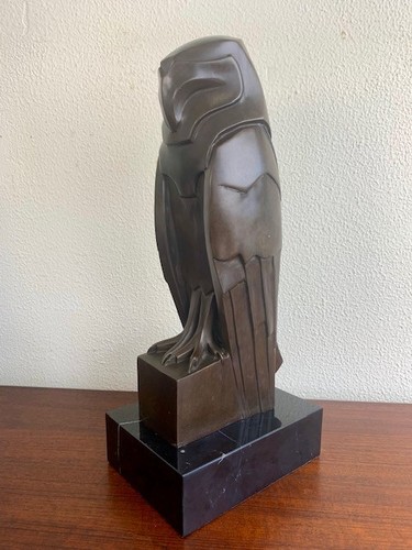 Statua scultura bronzo - , falco