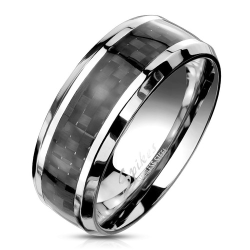 Anello bague uomo acciaio - anello,