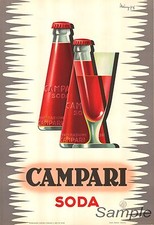 POSTER VINTAGE CAMPARI SODA