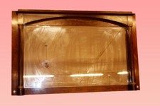 Grande specchiera antica stile Impero in legno di mogano del 1800