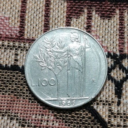 100 lire anno 1966 repubblica - 100,