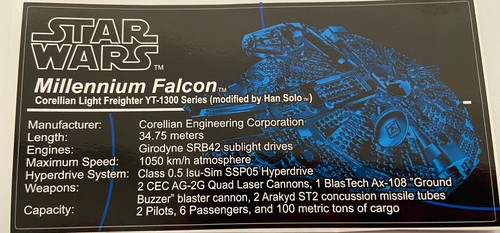 Adesivo display star wars - wars, ucs